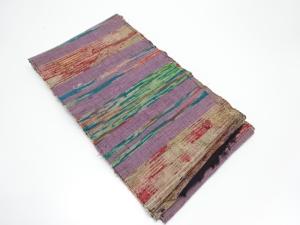 アンティーク　木綿裂織半幅帯